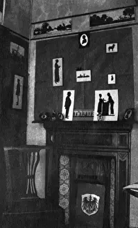 Interior of H. L. Oakleys silhouette studio