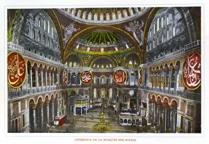 Sofia Collection: The interior of the Hagia Sophia in Istanbul