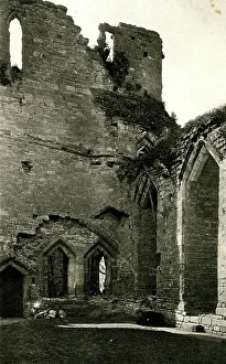 Goodrich Prints: Interior of hall, Goodrich Castle, Herefordshire