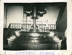 Redruth Prints: Interior Harveys Engine House, East Pool Mine, Pool