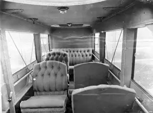 The interior of the third de Havilland DH18A G-EAUF