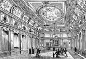 Images Dated 3rd January 2005: Interior of Holborn Townhall, London, 1880