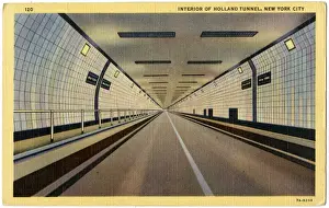 Metro Prints: Interior of Holland Tunnel, New York City subway, USA