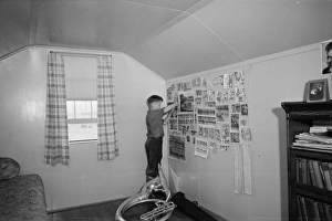 Homestead Gallery: Interior of homestead at Decatur Homesteads. Decatur, Indian