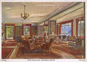 Spacious Prints: Interior, Hotel Bonivard, Montreux, Switzerland