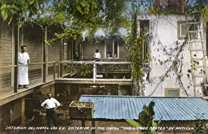 Courtyard Prints: Interior, Hotel United States, Antilla, Cuba
