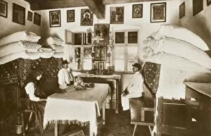 Adorning Gallery: Interior of a Hungarian Peasant house