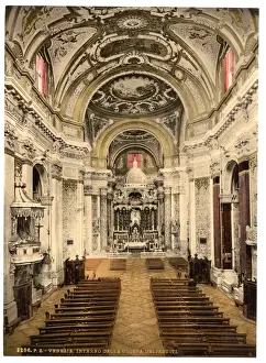 Interior of the Jesuits Church, Venice, Italy