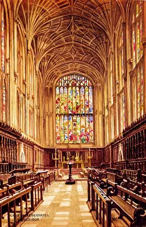 Cambridge Prints: Interior of King's College Chapel, Cambridge