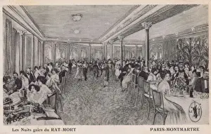 Mort Prints: Interior of Le Rat Mort, Paris