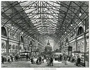 Interior of the Liverpool Exhibition 1886