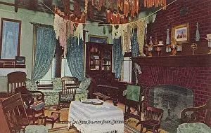 Donated Prints: Interior of log cabin, Palmer Park, Detroit, Michigan, USA