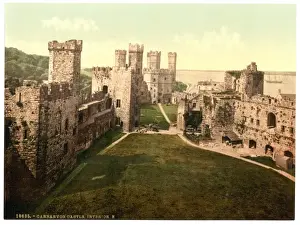 Carnarvon Prints: Interior, looking east, Carnarvon Castle (i. e. Caernarfon)