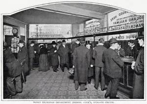 Ludgate Prints: Interior of Messrs. Cook s, Ludgate Circus, London. Date: 1900
