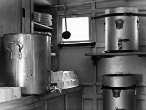 Stack Prints: Interior of a mobile kitchen, WW2