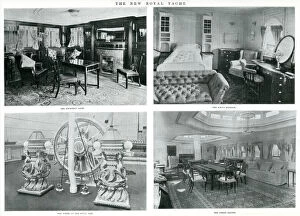 Images Dated 11th November 2019: Interior of New Royal Yacht - HMY Victoria and Albert 1901