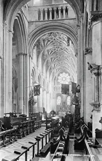 Stonework Prints: Interior of Oxford Cathedral