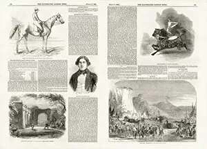 Images Dated 17th July 2018: Interior pages of The Illustrated London News, 1849