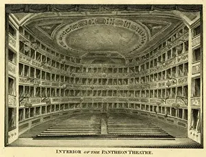 Pantheon Prints: Interior of the Pantheon Theatre, London
