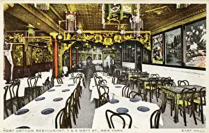 Lanterns Prints: Interior, Port Arthur Restaurant, New York City, USA