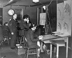 Dunkirk Prints: Interior- R hut at the Dunkirk, Kent, Chain Home radar sta