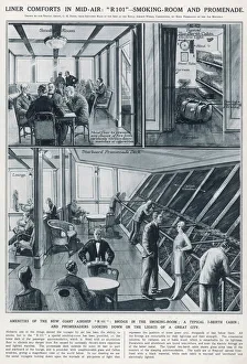 Amenities Gallery: Interior of the R101 airship