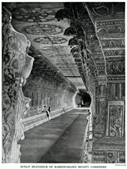 Hinduism Collection: Interior of Ramanathaswamy Temple, Rameswaram Island, India