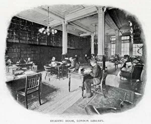Libraries Gallery: Interior of the reading room at the London Library, in St. Jamess Square