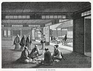 Images Dated 29th March 2021: The interior of a respectable tea-house