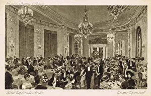 Images Dated 26th May 2015: Interior of restaurant in the Hotel Esplanade, Berlin, c. 19