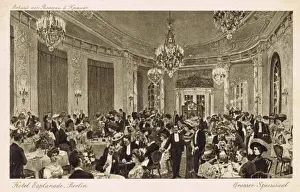 Esplanade Prints: Interior of restaurant in the Hotel Esplanade, Berlin, c. 19