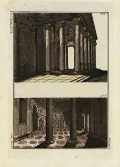 Robertvonspalart Prints: Interior of the Roman Pantheon