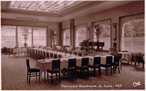 Gourmet Prints: The interior of one of the rooms in the Pavillon Dauphine