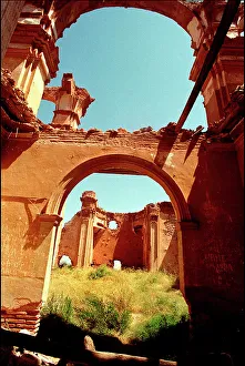 Images Dated 8th December 2015: Interior ruins, Belchite, Spain