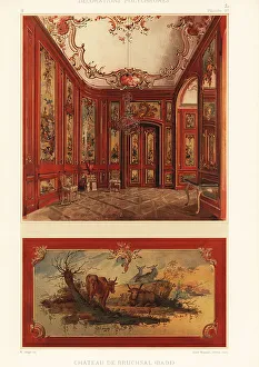 Interior of the Schloss Bruchsal, 18th century