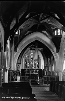 Beams Prints: Interior of St. Hilary's Church