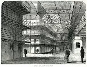 Convict Gallery: Interior of St Marys Convict Prision 1861