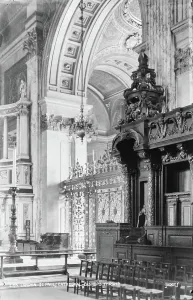 Elaborately Prints: Interior of St. Paul's Cathedral - Bishop's Throne