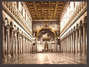 Interior of St. Pauls, Rome, Italy