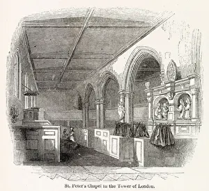 Interior of St Peters Chapel, situated within the Towers Inner Ward