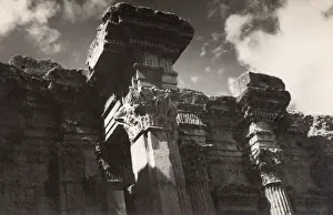 Baalbek Prints: Interior of the Temple of Bacchus at Baalbek, Lebanon