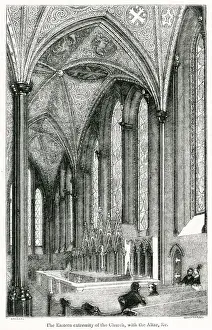 Interior of the Temple Church, London