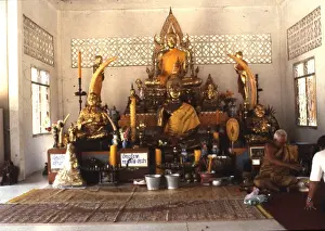 Interior of a temple, Thailand