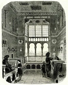 Interior of a Turkish Barber's Shop
