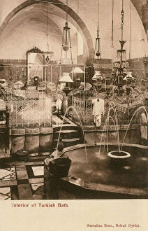 Interior of the Turkish Baths, Beirut, Lebanon