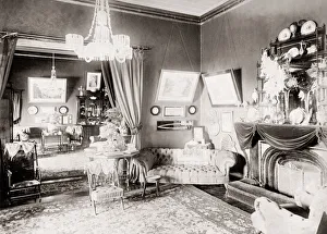 Viceroy Prints: interior of the viceregal lodge, Simla, Shimla, India, c. 1880 s