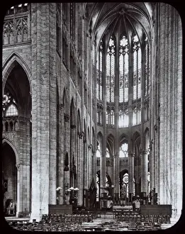 Cathedrals Prints: Interior view of Beauvais Cathedral, northern France