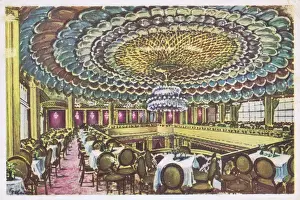 Berln Prints: An interior view of the Caf Am Zoo in Berlin, 1920s