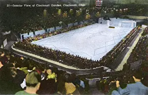 Indoor Prints: Interior view, Cincinnati Gardens, Cincinnati, Ohio, USA