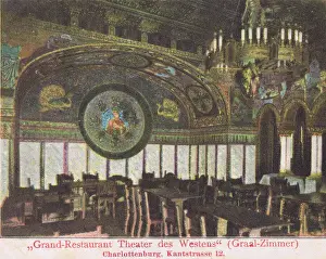 Interior view - grand restaurant in the Theatre Des Westerns